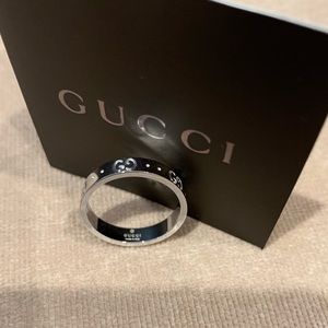 100% authentic  Gucci icon thin ring size 7.25